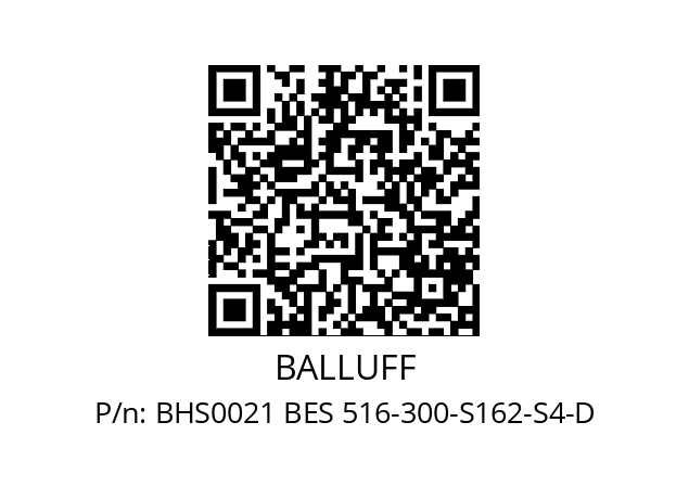   BALLUFF BHS0021 BES 516-300-S162-S4-D