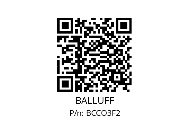   BALLUFF BCCO3F2