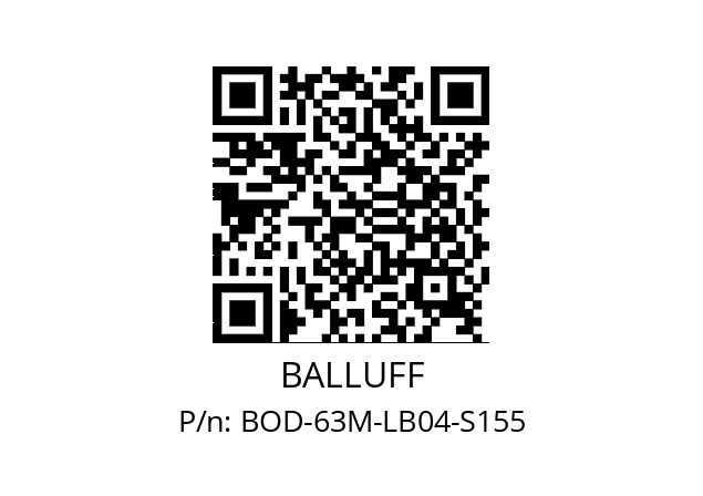   BALLUFF BOD-63M-LB04-S155