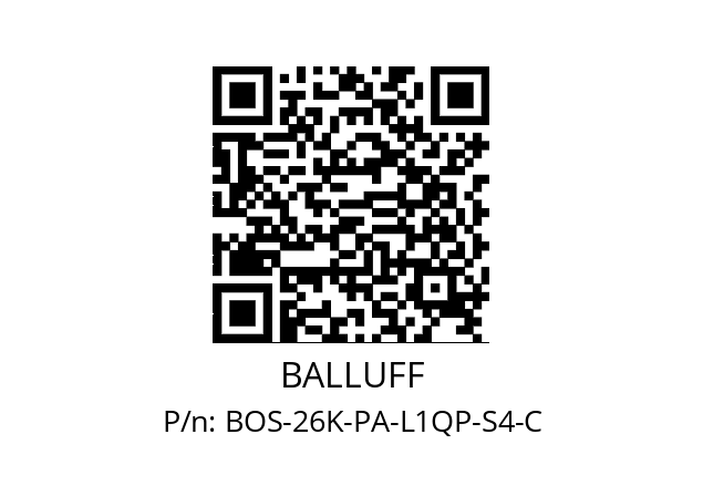   BALLUFF BOS-26K-PA-L1QP-S4-C