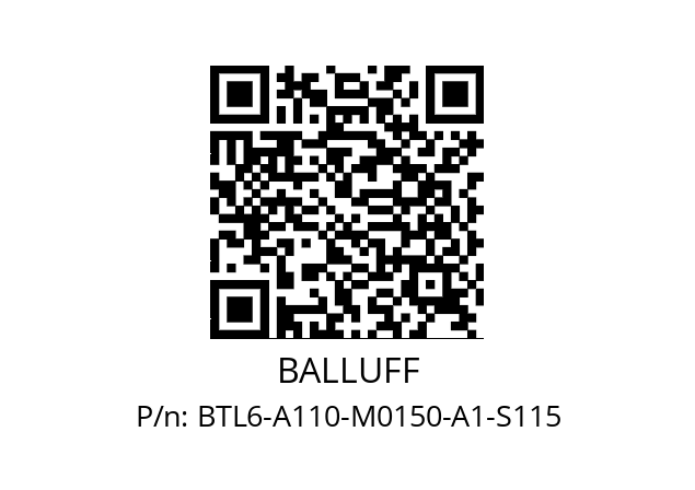   BALLUFF BTL6-A110-M0150-A1-S115