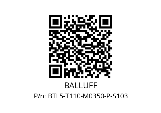   BALLUFF BTL5-T110-M0350-P-S103