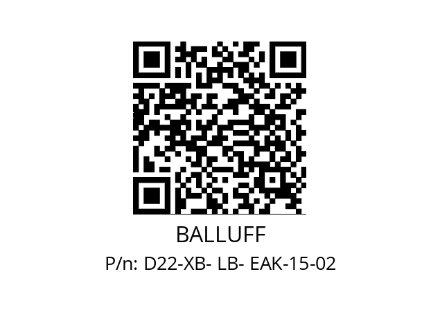   BALLUFF D22-XB- LB- EAK-15-02