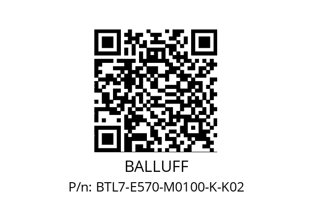   BALLUFF BTL7-E570-M0100-K-K02