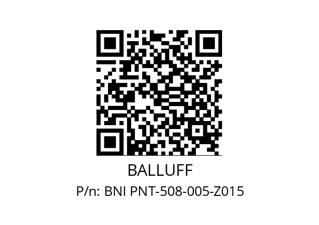   BALLUFF BNI PNT-508-005-Z015