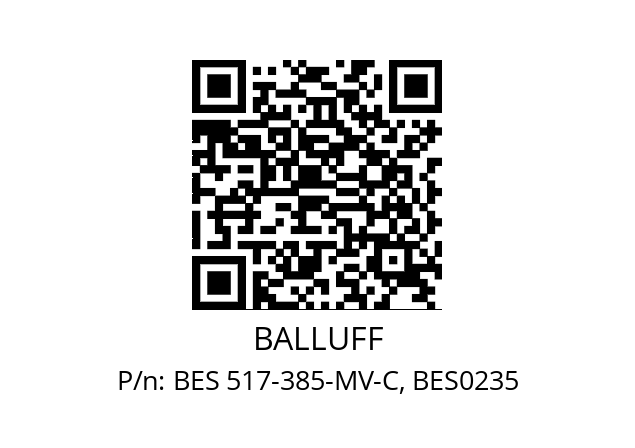   BALLUFF BES 517-385-MV-C, BES0235