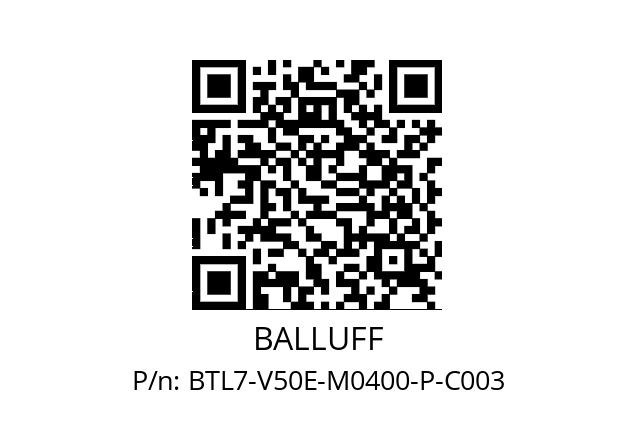   BALLUFF BTL7-V50E-M0400-P-C003