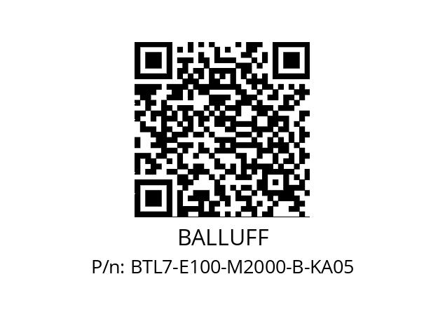   BALLUFF BTL7-E100-M2000-B-KA05