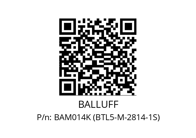   BALLUFF BAM014K (BTL5-M-2814-1S)