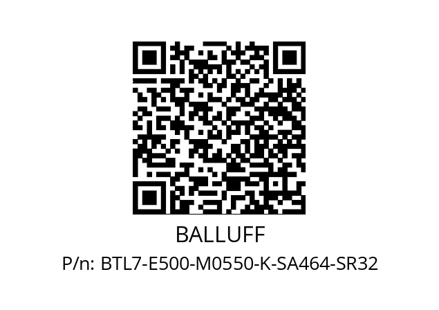   BALLUFF BTL7-E500-M0550-K-SA464-SR32