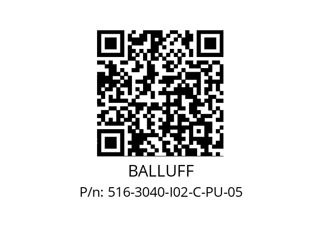   BALLUFF 516-3040-I02-C-PU-05