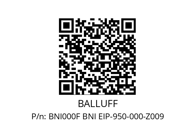   BALLUFF BNI000F BNI EIP-950-000-Z009