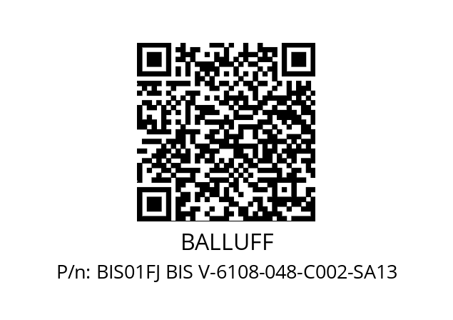   BALLUFF BIS01FJ BIS V-6108-048-C002-SA13