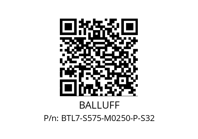   BALLUFF BTL7-S575-M0250-P-S32