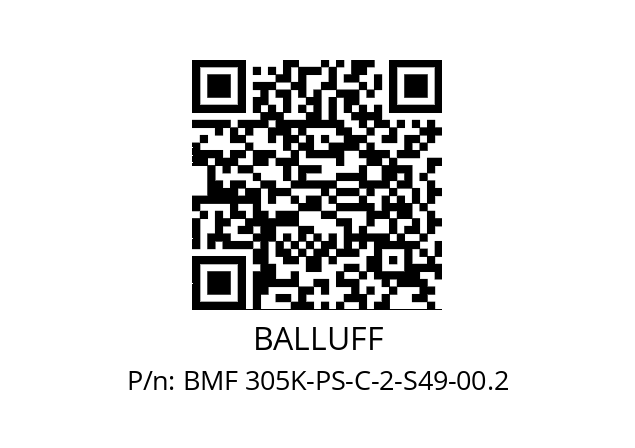   BALLUFF BMF 305K-PS-C-2-S49-00.2