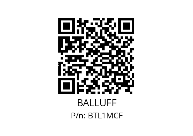   BALLUFF BTL1MCF