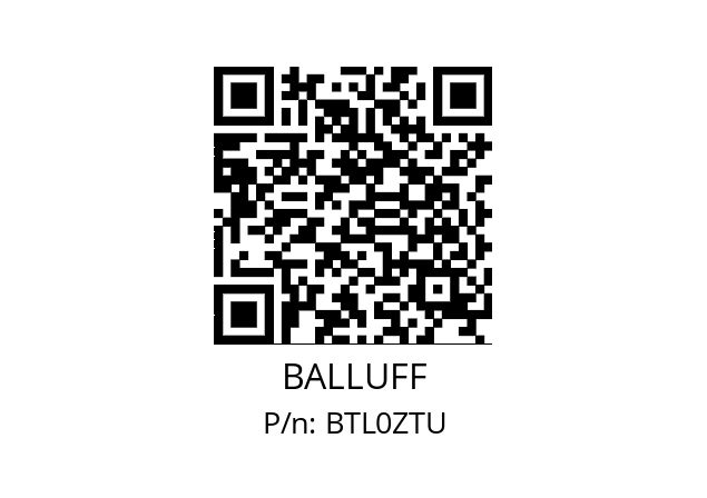   BALLUFF BTL0ZTU