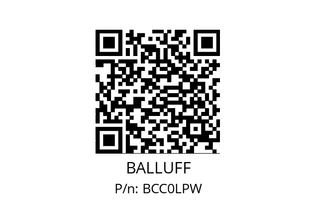   BALLUFF BCC0LPW