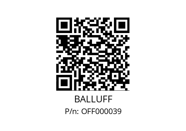   BALLUFF OFF000039