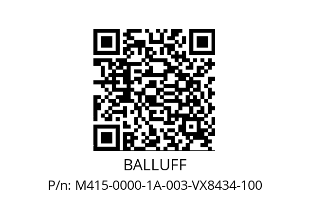   BALLUFF M415-0000-1A-003-VX8434-100