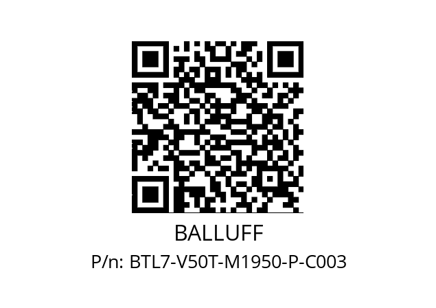   BALLUFF BTL7-V50T-M1950-P-C003