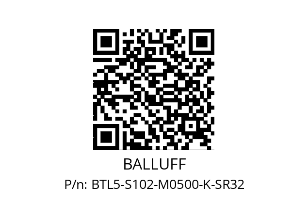   BALLUFF BTL5-S102-M0500-K-SR32