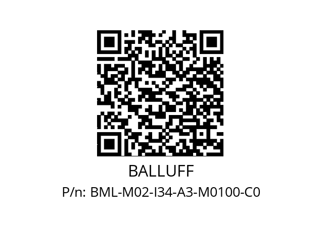  006/0005 BALLUFF BML-M02-I34-A3-M0100-C0