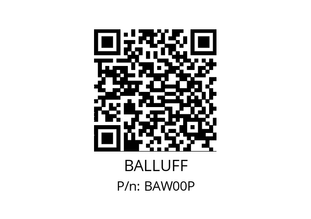   BALLUFF BAW00P