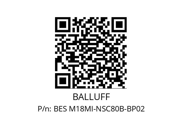   BALLUFF BES M18MI-NSC80B-BP02