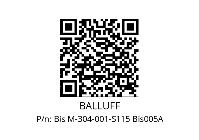   BALLUFF Bis M-304-001-S115 Bis005A