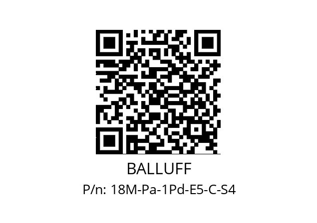   BALLUFF 18M-Pa-1Pd-E5-C-S4