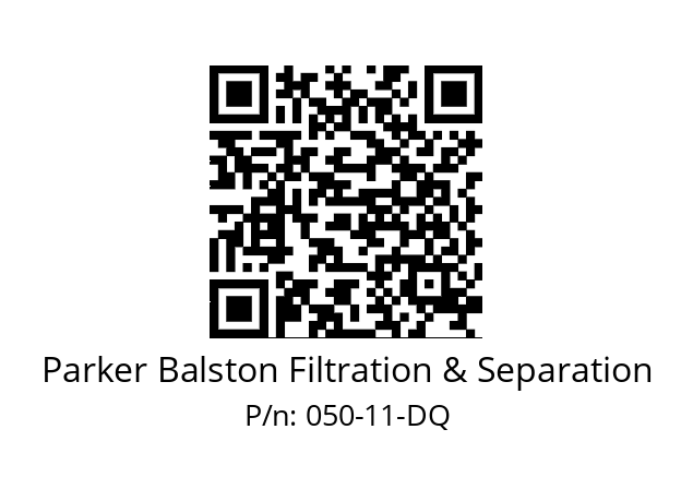   Parker Balston Filtration & Separation 050-11-DQ