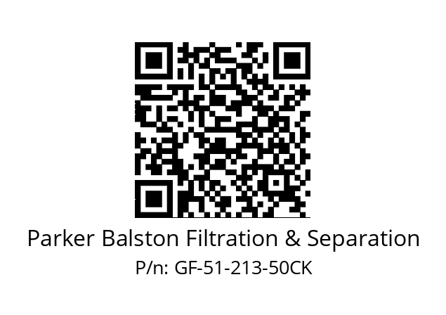  000000 Parker Balston Filtration & Separation GF-51-213-50CK