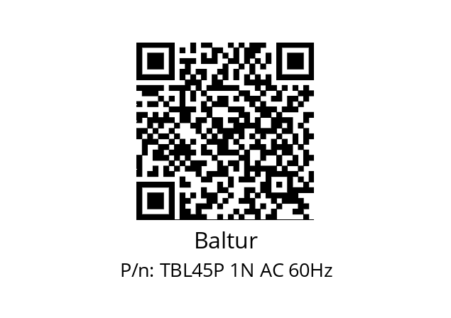   Baltur TBL45P 1N AC 60Hz