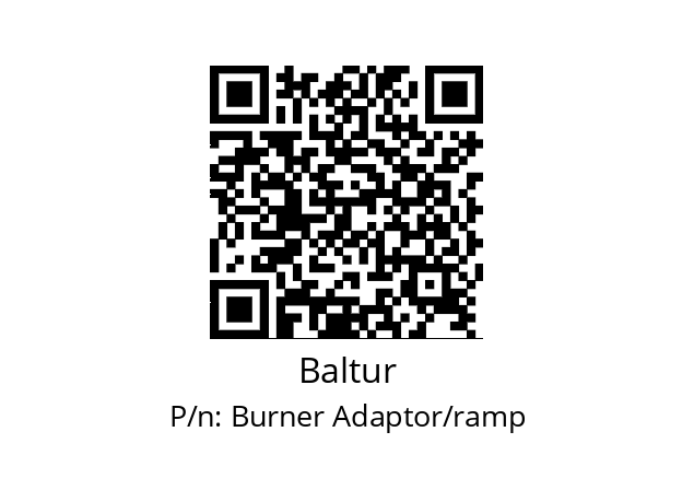   Baltur Burner Adaptor/ramp