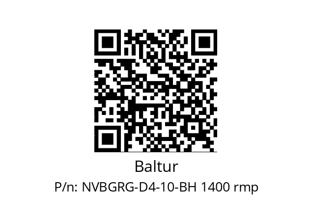   Baltur NVBGRG-D4-10-BH 1400 rmp