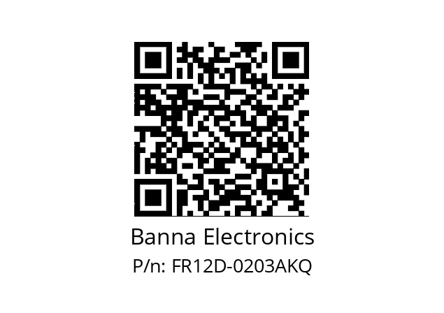   Banna Electronics FR12D-0203AKQ