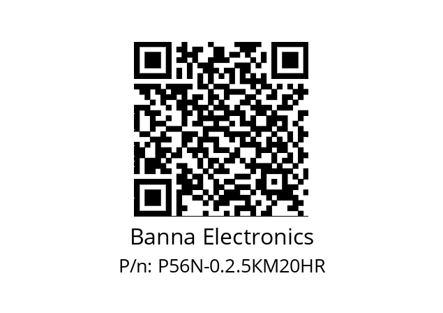   Banna Electronics Р56N-0.2.5КМ20HR