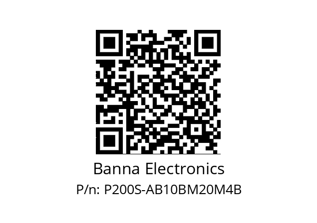   Banna Electronics P200S-AB10BM20M4B