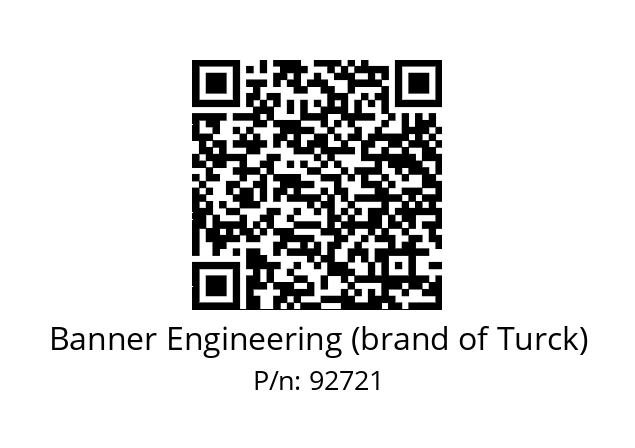   Banner Engineering (brand of Turck) 92721