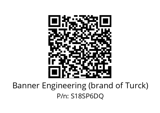   Banner Engineering (brand of Turck) S18SP6DQ