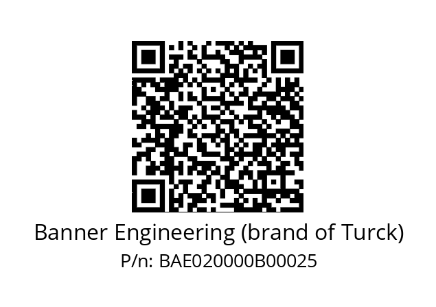   Banner Engineering (brand of Turck) BAE020000B00025