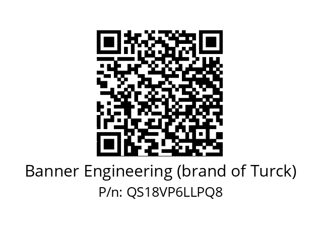   Banner Engineering (brand of Turck) QS18VP6LLPQ8