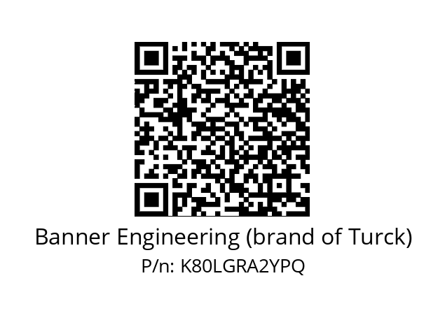   Banner Engineering (brand of Turck) K80LGRA2YPQ