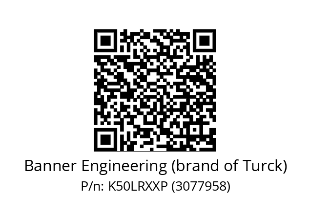   Banner Engineering (brand of Turck) K50LRXXP (3077958)