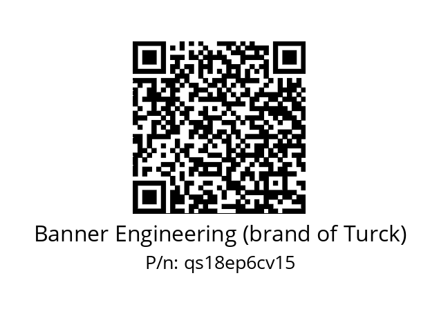   Banner Engineering (brand of Turck) qs18ep6cv15