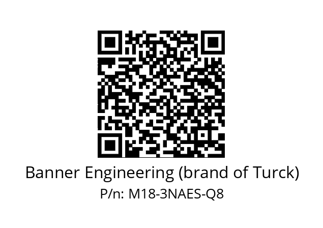   Banner Engineering (brand of Turck) M18-3NAES-Q8