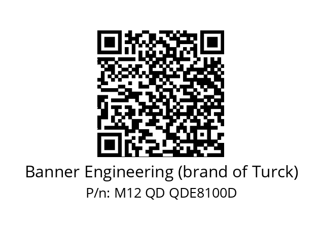   Banner Engineering (brand of Turck) М12 QD QDE8100D