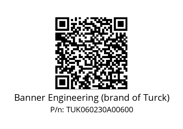   Banner Engineering (brand of Turck) TUK060230A00600