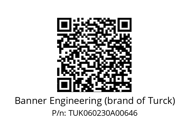   Banner Engineering (brand of Turck) TUK060230A00646